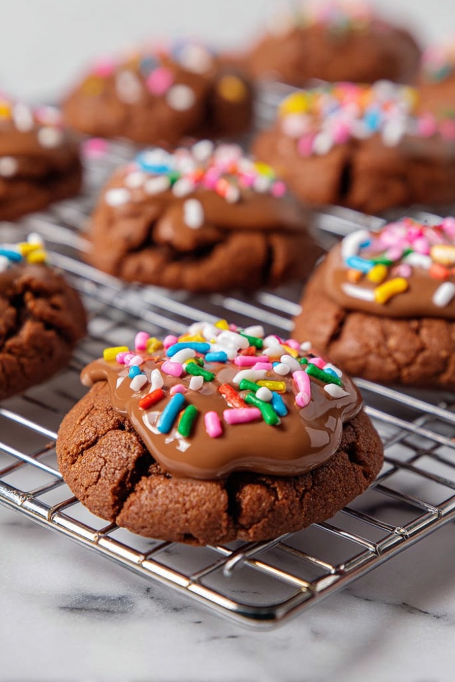 Chocolate Meatball Cookies - Serving Suggestion