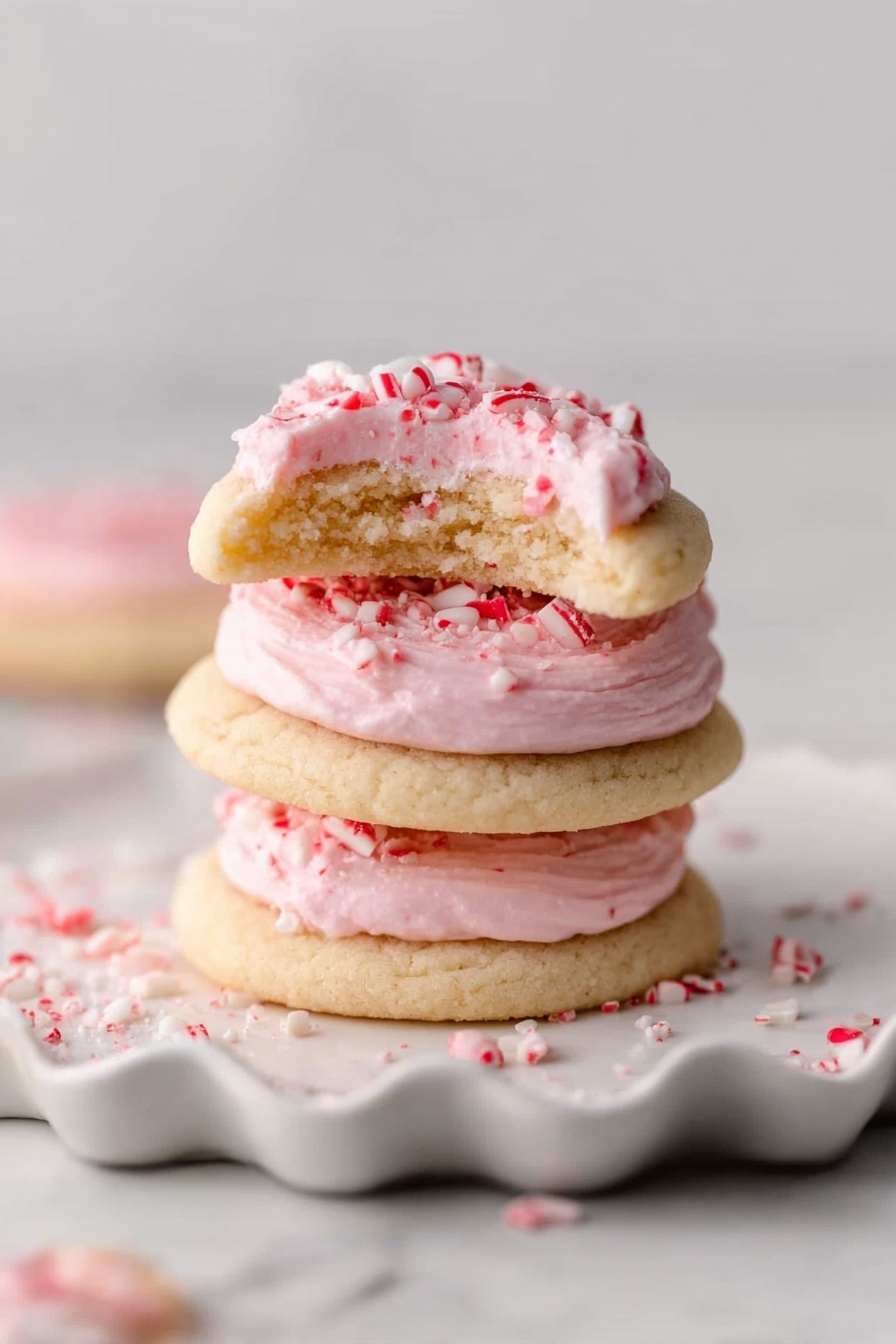 Peppermint Meltaway Cookies - Serving Suggestion