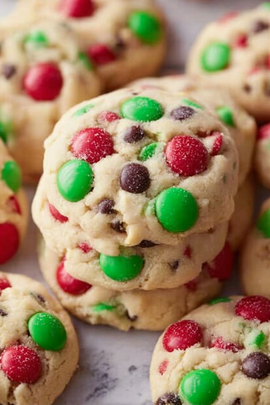 Christmas Pudding Cookies - Serving Suggestion