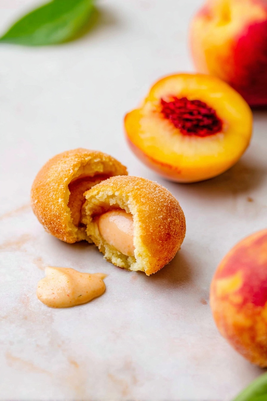 Peach Italian Cookies - Serving Suggestion